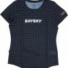 Saysky WMNS Polka Combat T-Shirt -Hot Sale Running apparel Salomon Store saysky wmns polka combat t shirt 483678 igrss02 480
